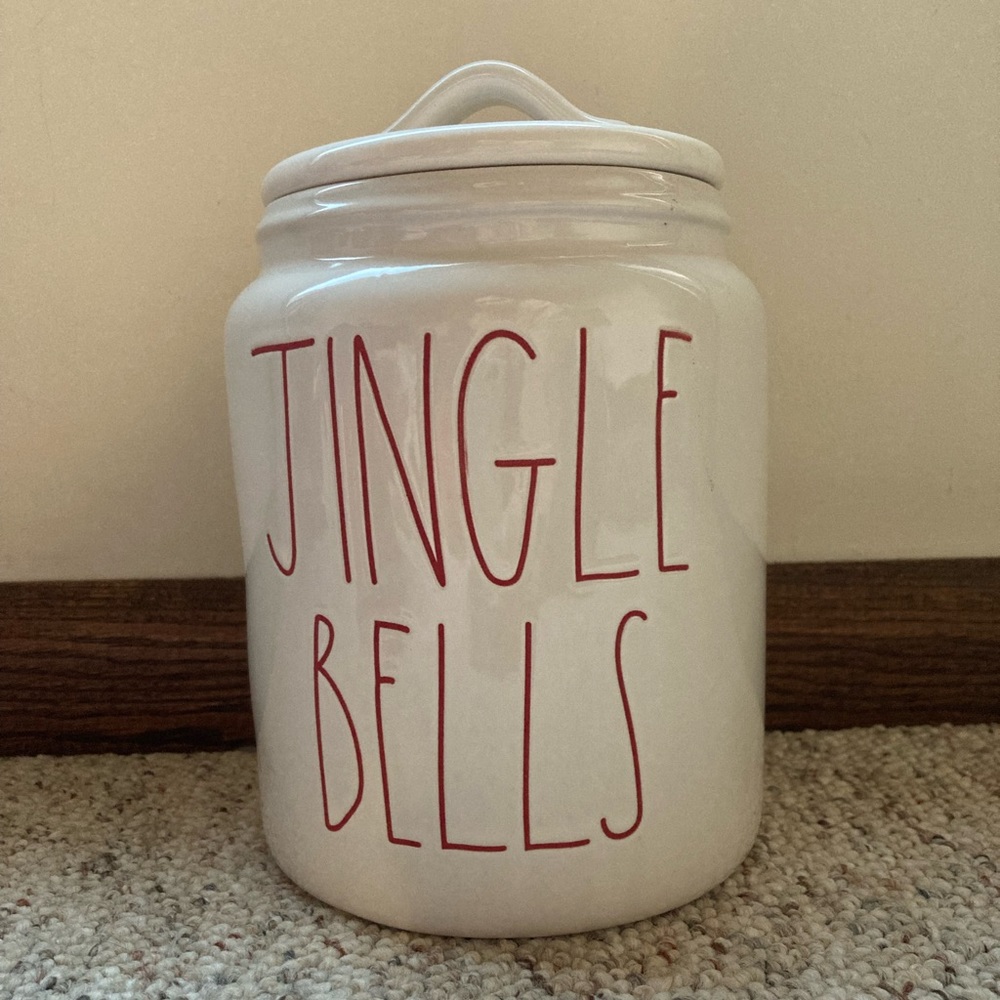 Rae Dunn Jingle Bells Canister 🔔🥰